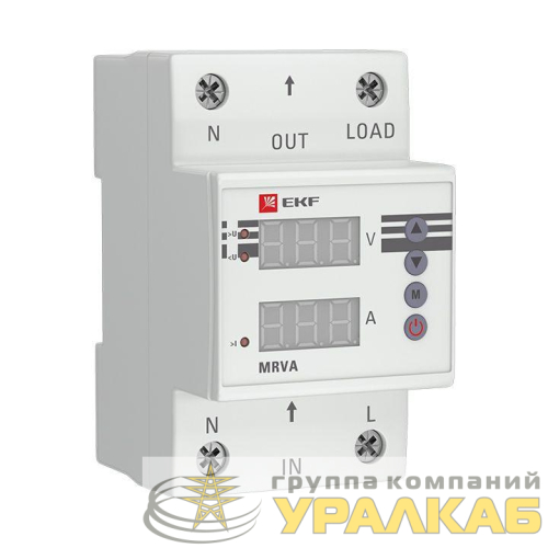 Реле напряжения и тока с дисплеем MRVA 25А PROxima EKF 