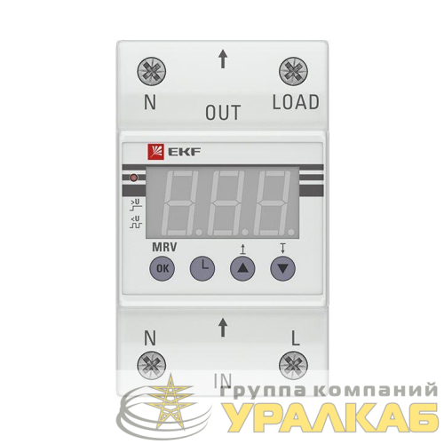 Реле напряжения с дисплеем MRV 40А PROxima EKF 