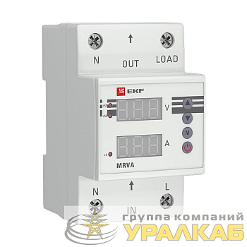 Реле напряжения и тока с дисплеем MRVA 63А PROxima EKF 