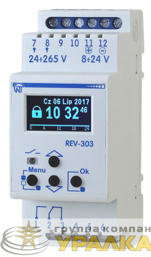 Таймер программируемый многофункц. РЭВ-303 НовАтек-Электро 