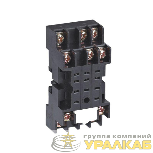 Колодка CZY08A-02 для реле JZX-22F(B)/2Z NJX-13FW(B)/2ZS JZX-18F(L)/2Z 2 контакта CHINT 