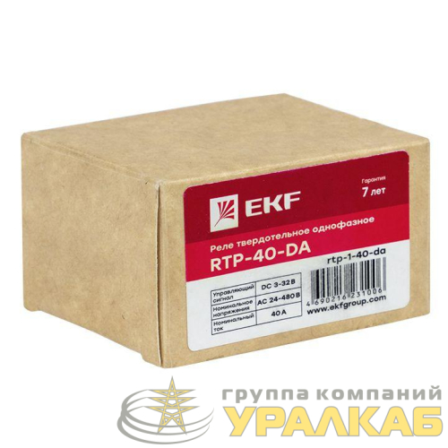 Реле твердотельное однофазное RTP-40-DA PROxima EKF 