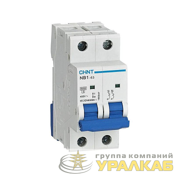Выключатель автоматический модульный 2п C 6А 6кА NB1-63 (R) CHINT 