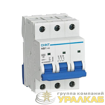 Выключатель автоматический модульный 3п C 50А 6кА NB1-63 (R) CHINT 