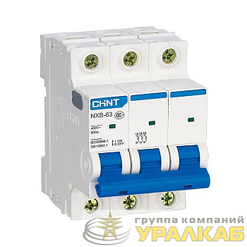 Выключатель автоматический модульный 3п C 63А 4.5кА NXB-63S (R) CHINT 