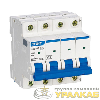 Выключатель автоматический модульный 4п C 50А 4.5кА NXB-63S (R) CHINT 