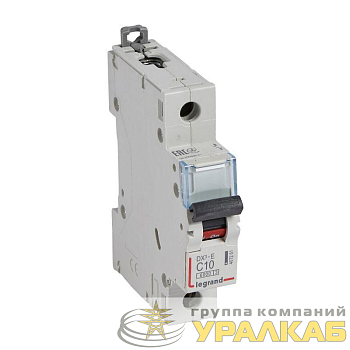 Выключатель автоматический модульный 1п C 10А 6кА DX3-E 6000 1мод. 230/400В Leg 