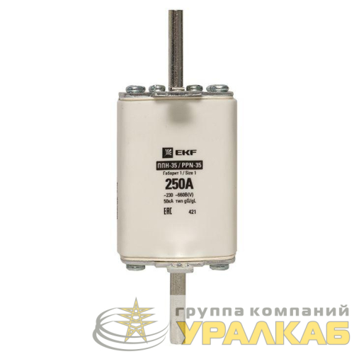 Вставка плавкая ППН-35 250/250А габарит 1 PROxima EKF 