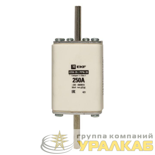 Вставка плавкая ППН-35 250/250А габарит 1 PROxima EKF 
