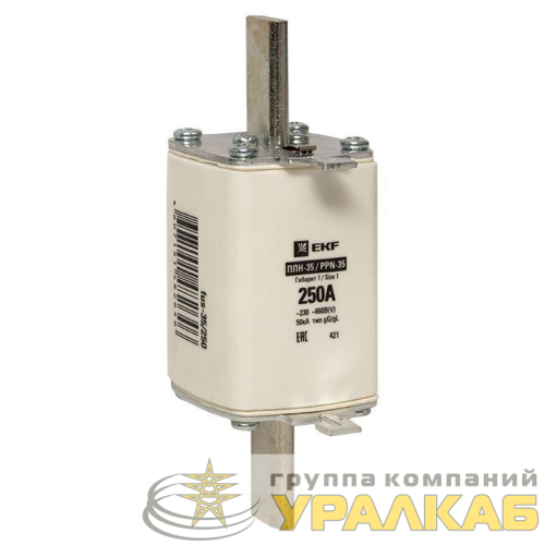 Вставка плавкая ППН-35 250/250А габарит 1 PROxima EKF 