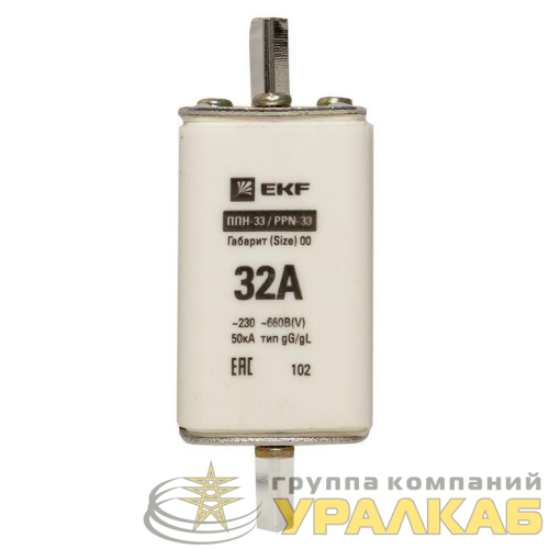 Вставка плавкая ППН-33 160/32А габарит 00 PROxima EKF 
