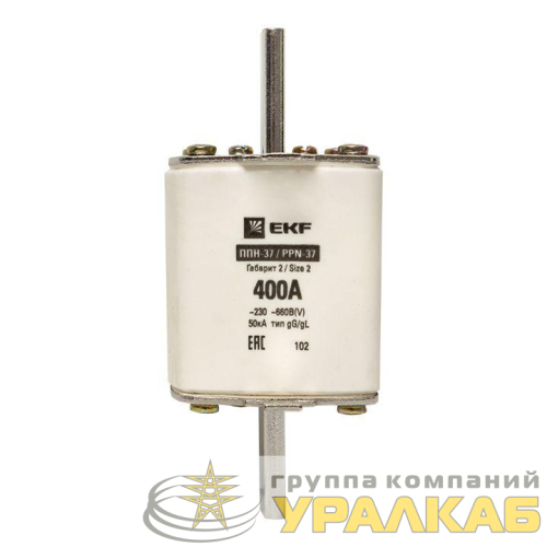 Вставка плавкая ППН-37 400/400А габарит 2 PROxima EKF 