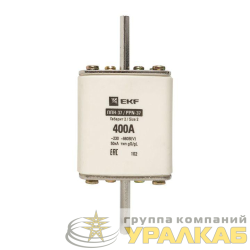 Вставка плавкая ППН-37 400/400А габарит 2 PROxima EKF 
