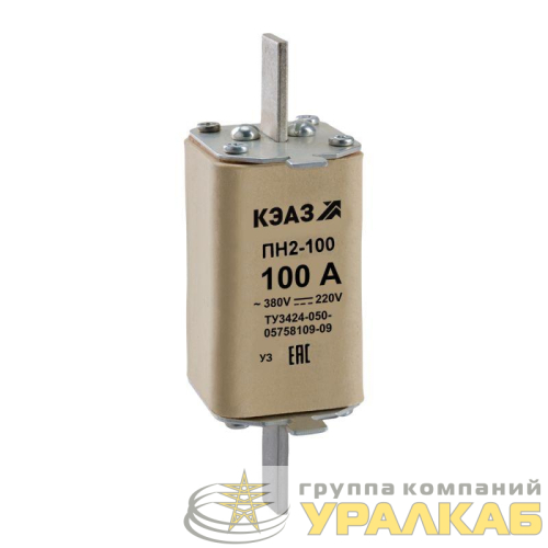 Вставка плавкая ПН2 100 31.5А У3 КЭАЗ 