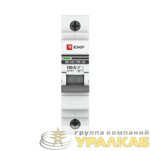 Выключатель нагрузки 1п 100А ВН-125 PROxima EKF 