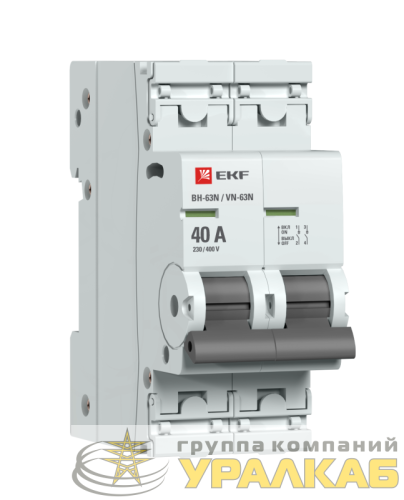 Выключатель нагрузки 2п 40А ВН-63N PROxima EKF 