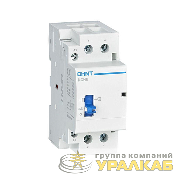 Контактор модульный NCH8-20M/20 AC 220-240В 50/60Гц ручное управление (R) CHINT 