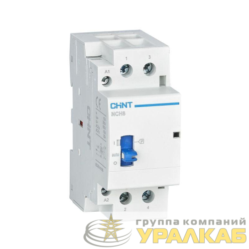 Контактор модульный NCH8-20M/20 AC 220-240В 50/60Гц ручное управление (R) CHINT 