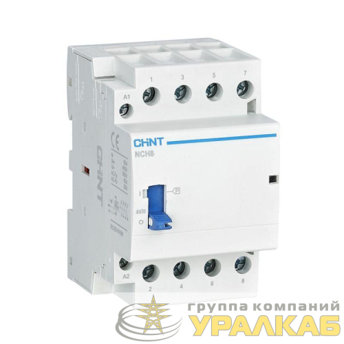 Контактор модульный NCH8-25M/22 AC 220-240В 50/60Гц ручное управление (R) CHINT 