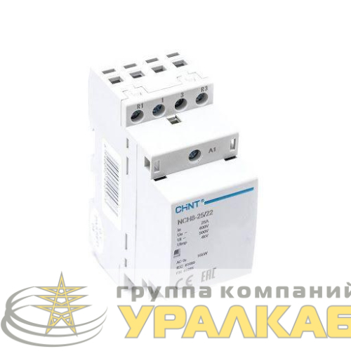 Контактор модульный NCH8-25/22 25А 2НЗ+2НО AC 230В 50Гц (R) CHINT 