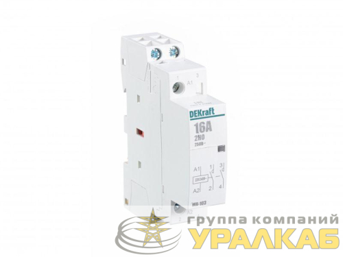Контактор модульный МК-103 2НО 16А 230В DEKraft 