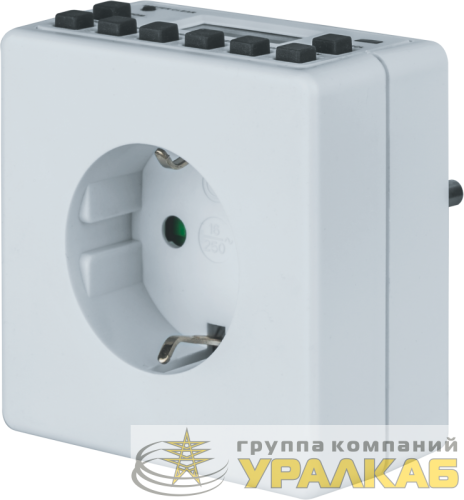 Таймер 61 556 NTR-E-S02-WH розет. электрон. Navigator 