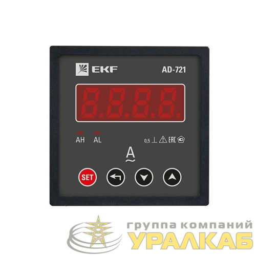 Амперметр цифровой AD-721 1ф на панель 72х72 EKF 