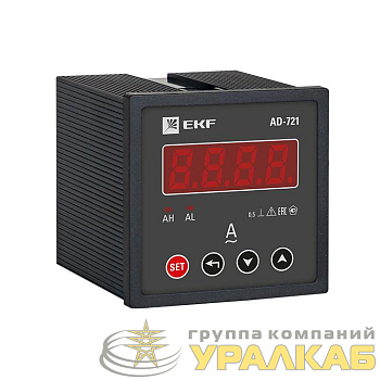 Амперметр цифровой AD-721 1ф на панель 72х72 EKF 
