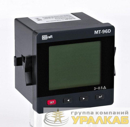 Мультиметр цифровой МТ-72D 3ф вх. 600В 5А RS-485 72х72мм LCD-дисплей DEKraft 