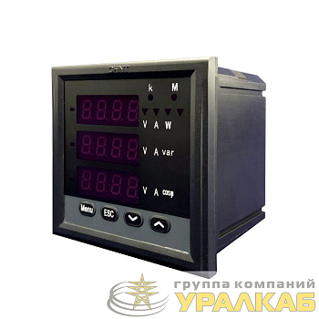 Прибор измерительный многофункциональный PD666-3S4 3ф 5А RS-485 96х96 LED дисплей 380В CHINT 
