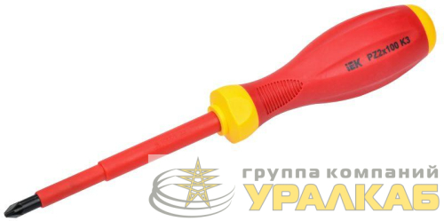 Отвертка диэлектрическая крестовая PZ2х100 K3 1000В ARMA2L 3 IEK 