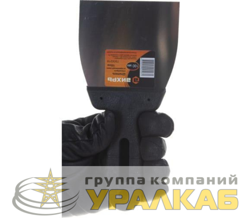 Шпатель пластиковая рукоятка 100мм нерж.cталь Вихрь 