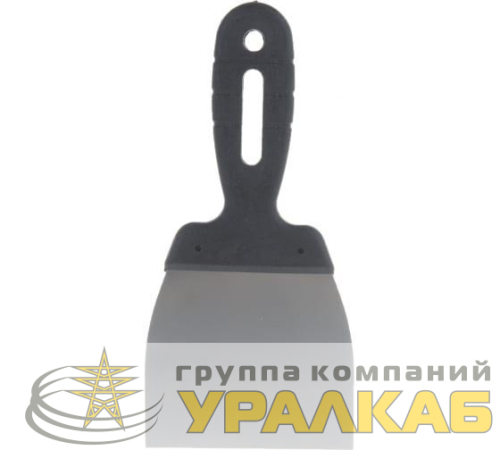 Шпатель пластиковая рукоятка 100мм нерж.cталь Вихрь 