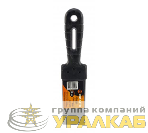 Шпатель нерж. сталь пластиковая рукоятка 40мм Вихрь 