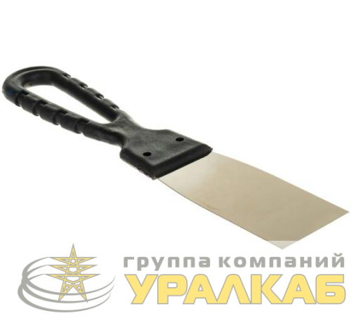 Шпатель нерж. сталь пластиковая рукоятка 40мм Вихрь 