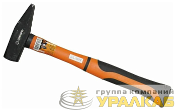 Молоток 800г квадр. боек фиберглассовая двухкомпонентная ручка Вихрь 