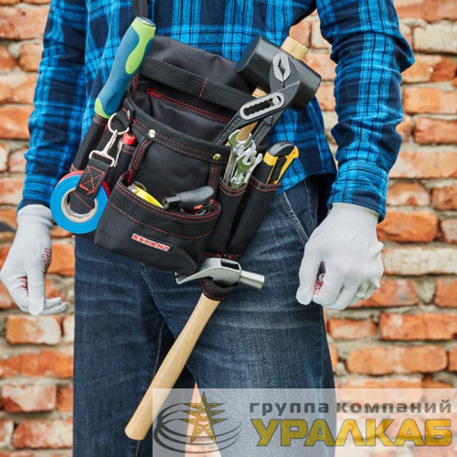 Сумка монтажника поясная с 7 отделениями RE-7 Rexant 