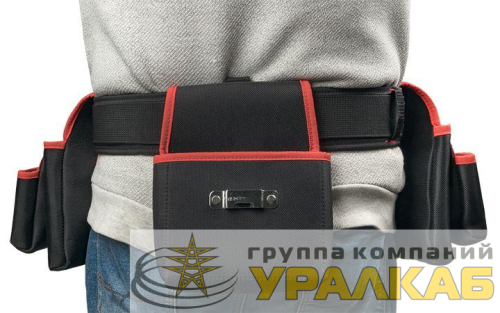 Сумка-пояс двухсекционная усиленная с двухшпеньковым ремнем С-12 Master EKF 