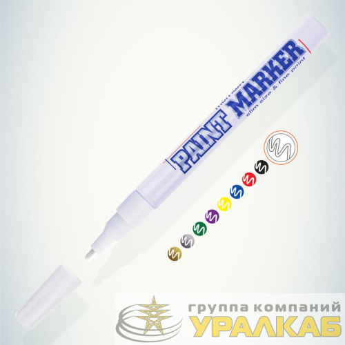 Маркер-краска Slim 2мм нитро-основа бел. MunHwa 