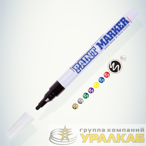 Маркер-краска Slim 2мм нитро-основа черн. MunHwa 