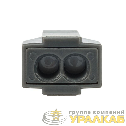 Экспресс-клемма с пастой 2-проводная до 2.5кв.мм сер. (уп.100шт) (773-302) Rexant 