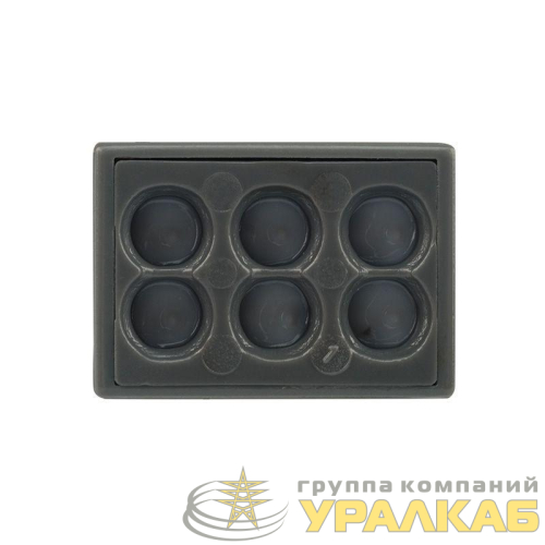 Экспресс-клемма с пастой 6-проводная до 2.5кв.мм сер. (уп.50шт) (773-306) Rexant 
