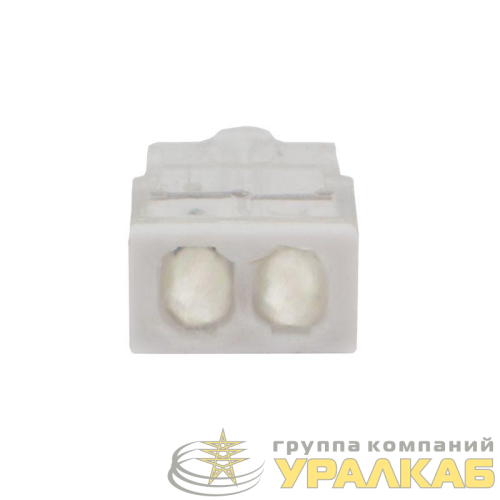 Экспресс-клемма строительно-монтажная СМК 2273-242 2-проводная 0.5-2.5кв.мм с пастой (уп.100шт) Rexant 
