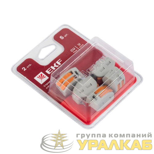 Клемма строительно-монтажная СМК 222-412 (блист.5шт) EKF 