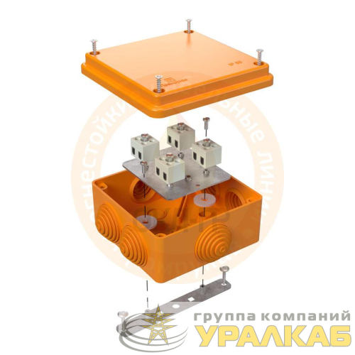 Коробка огнестойкая ОП 100х100х50мм Е15-Е120 Промрукав 