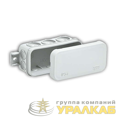 Коробка распределительная ОП 43х80х35мм 10 вводов IP54 бел. Ruvinil 