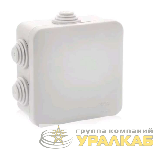 Коробка распределительная ОП 70х70х40мм 7 вводов IP55 бел. Ruvinil 