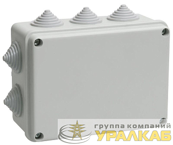 Коробка распаячная ОП 150х110х70 IP55 KM41242 (10 каб.ввод.) IEK 
