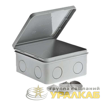 Коробка ОП Тусо распаячная 100х100х50мм откид. крышка IP54 Ruvinil 