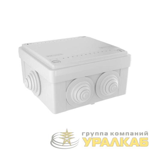 Коробка ответвит. с 6 кабельными вводами д.25мм IP55 100х100х50мм DKC 